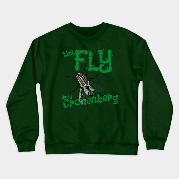 The Fly distressed Crewneck Sweatshirt by MonkeyKing